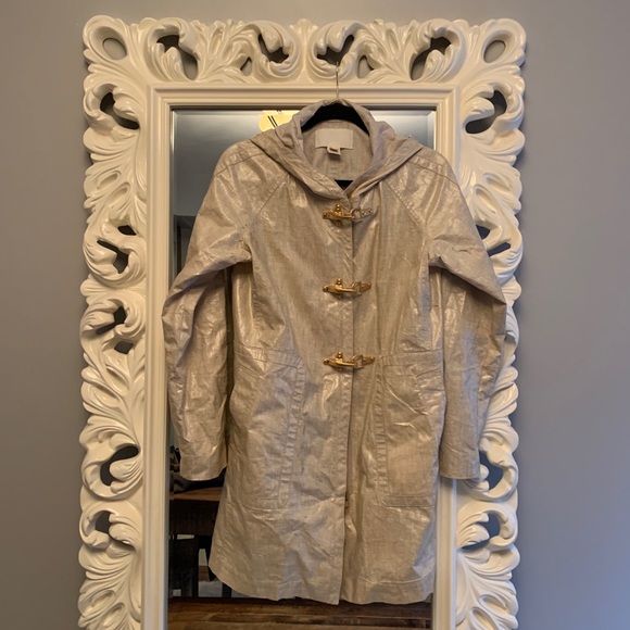J Crew Linen Slicker Raincoat - Picture 5 of 12
